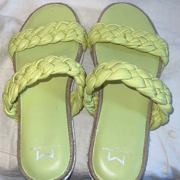 MARC FISHER LTD Jaimee Lime Green Braid Strappy Sandal - Picture 6 of 10
